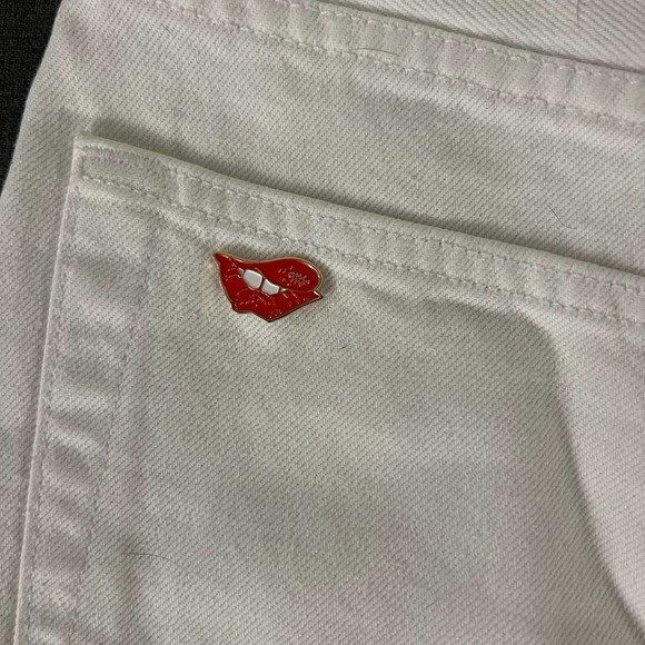 Re/done x Solid and Striped Women's NWT White Denim Shorts size 30 - Picture 5 of 9